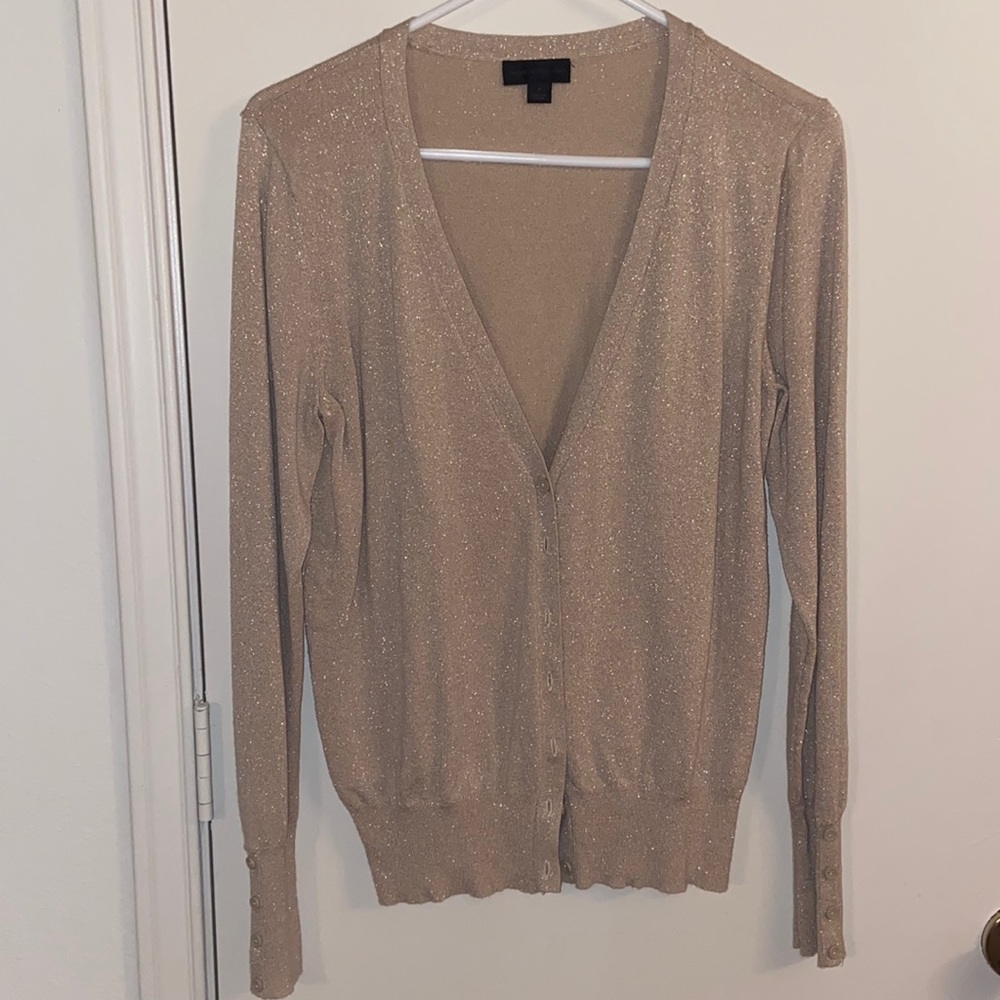 Gold shimmer cardigan